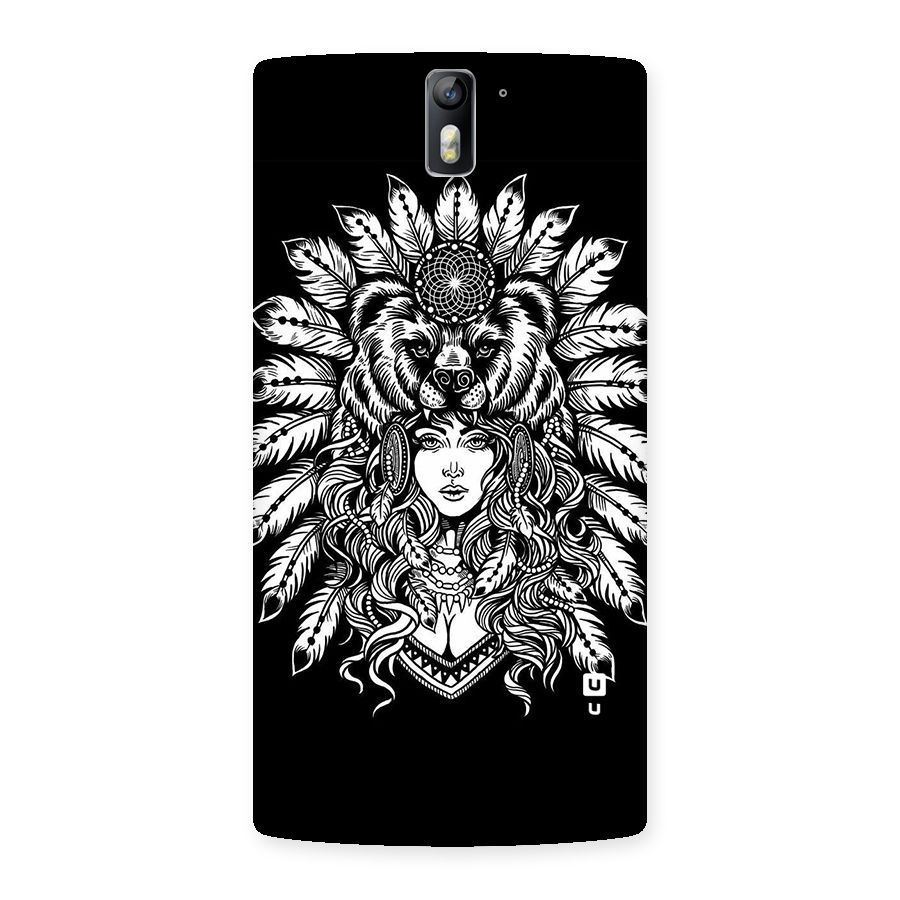 Girl Pattern Art Back Case for One Plus One