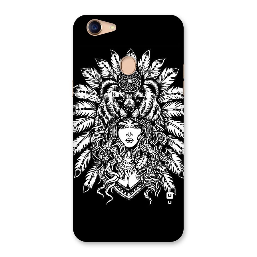 Girl Pattern Art Back Case for Oppo F5 Youth