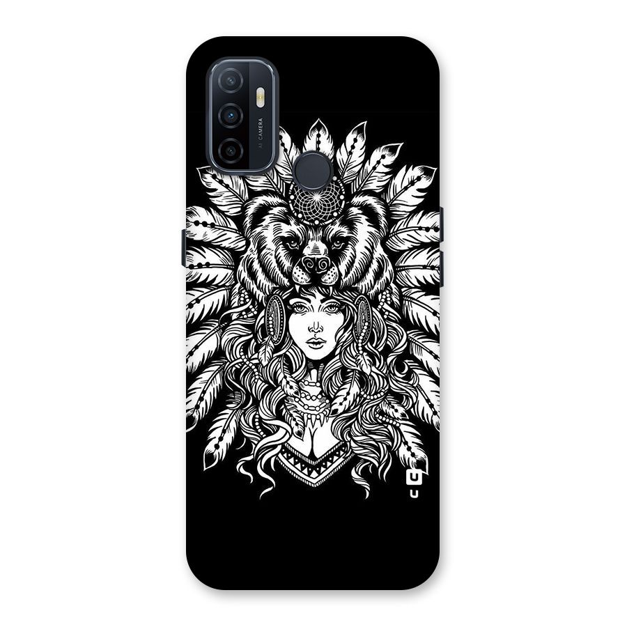 Girl Pattern Art Back Case for Oppo A32