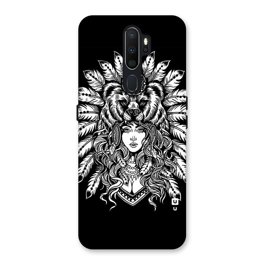 Girl Pattern Art Back Case for Oppo A5 (2020)