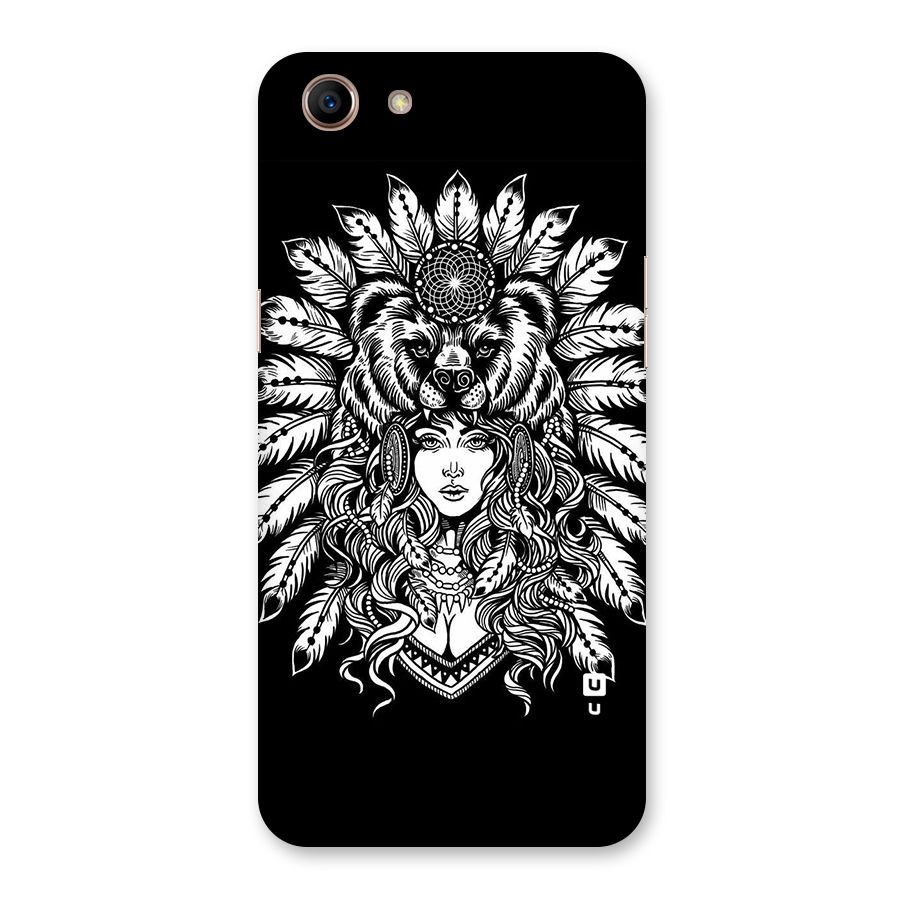 Girl Pattern Art Back Case for Oppo A83 (2018)