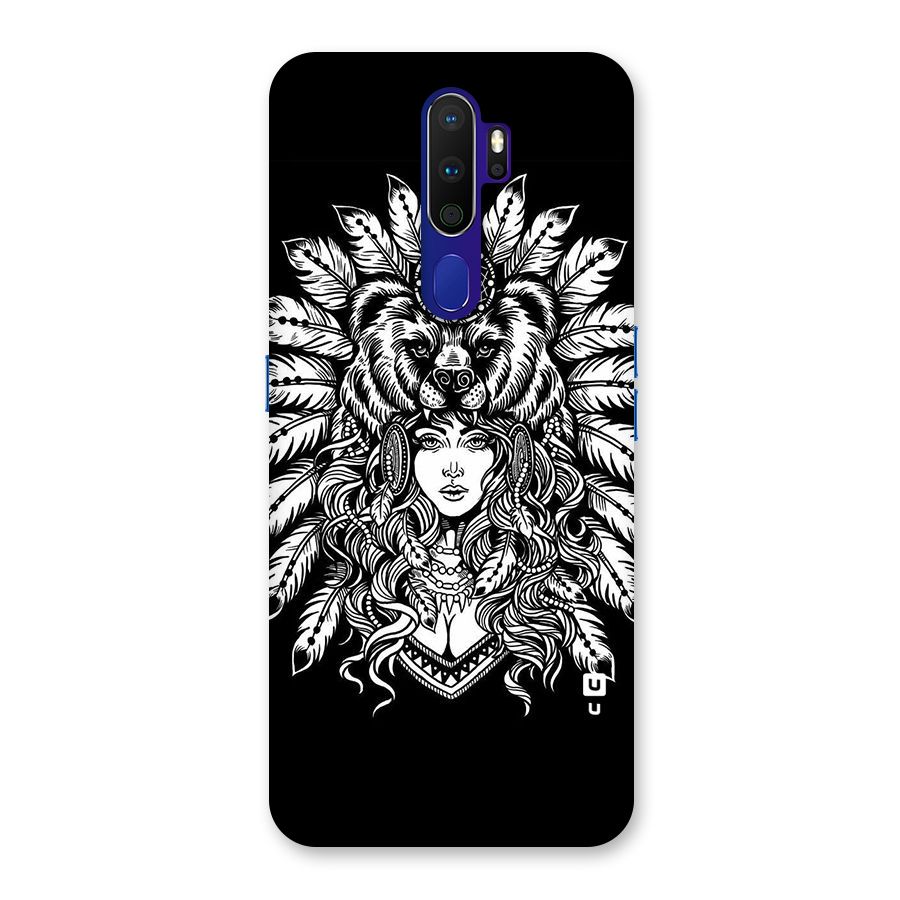 Girl Pattern Art Back Case for Oppo A9 (2020)