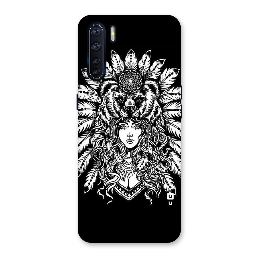 Girl Pattern Art Back Case for Oppo F15