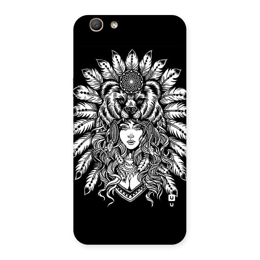 Girl Pattern Art Back Case for Oppo F1s