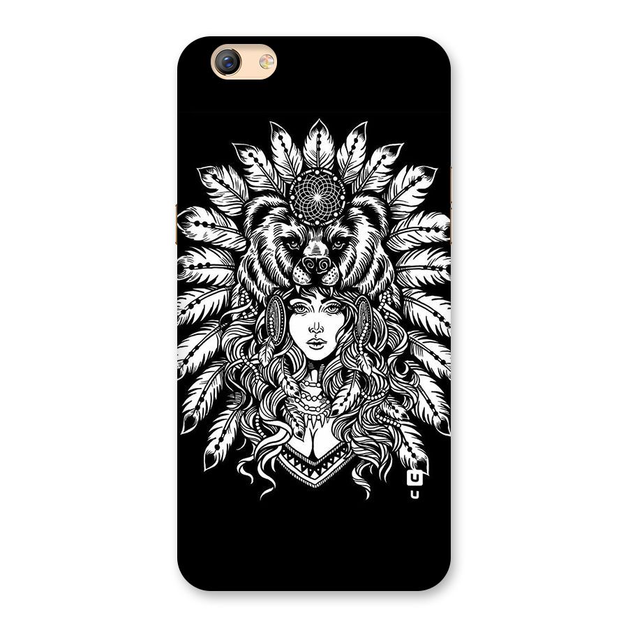 Girl Pattern Art Back Case for Oppo F3 Plus