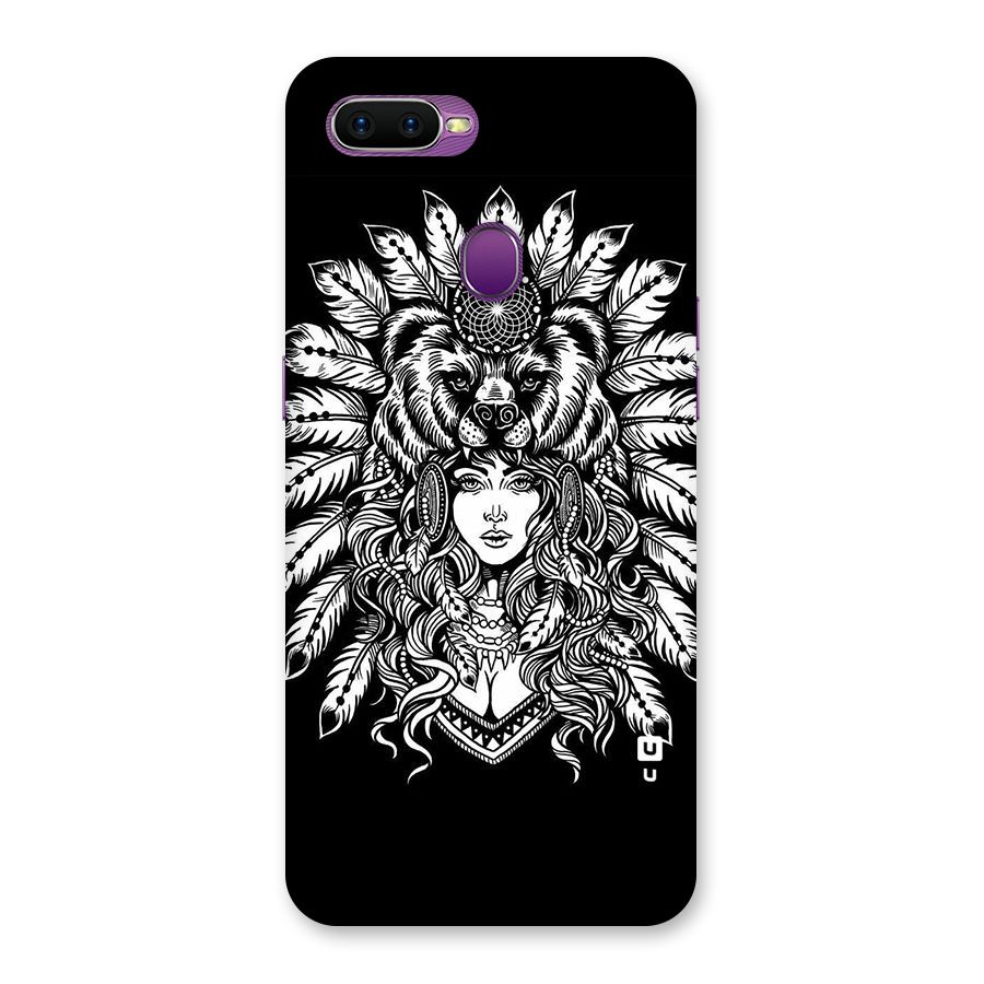 Girl Pattern Art Back Case for Oppo F9