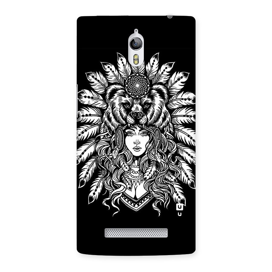 Girl Pattern Art Back Case for Oppo Find 7