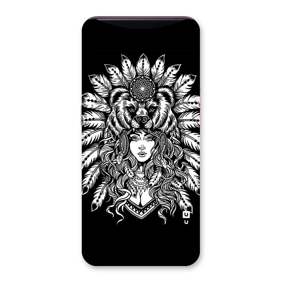 Girl Pattern Art Back Case for Oppo Find X