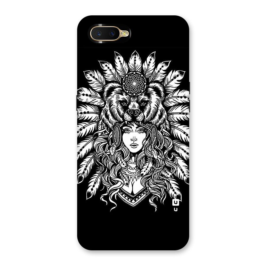 Girl Pattern Art Back Case for Oppo K1