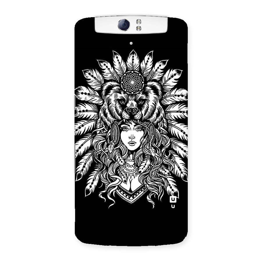 Girl Pattern Art Back Case for Oppo N1