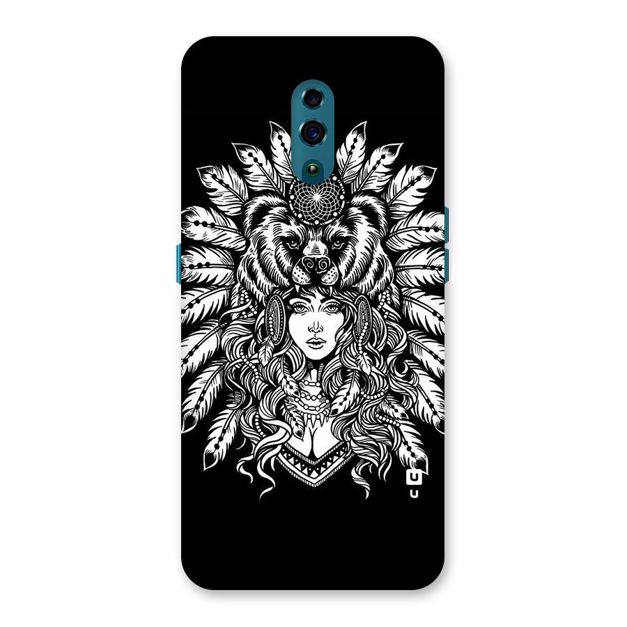 Girl Pattern Art Back Case for Oppo Reno