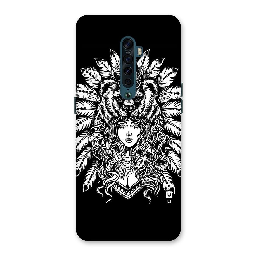 Girl Pattern Art Back Case for Oppo Reno2