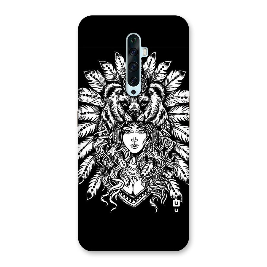 Girl Pattern Art Back Case for Oppo Reno2 F