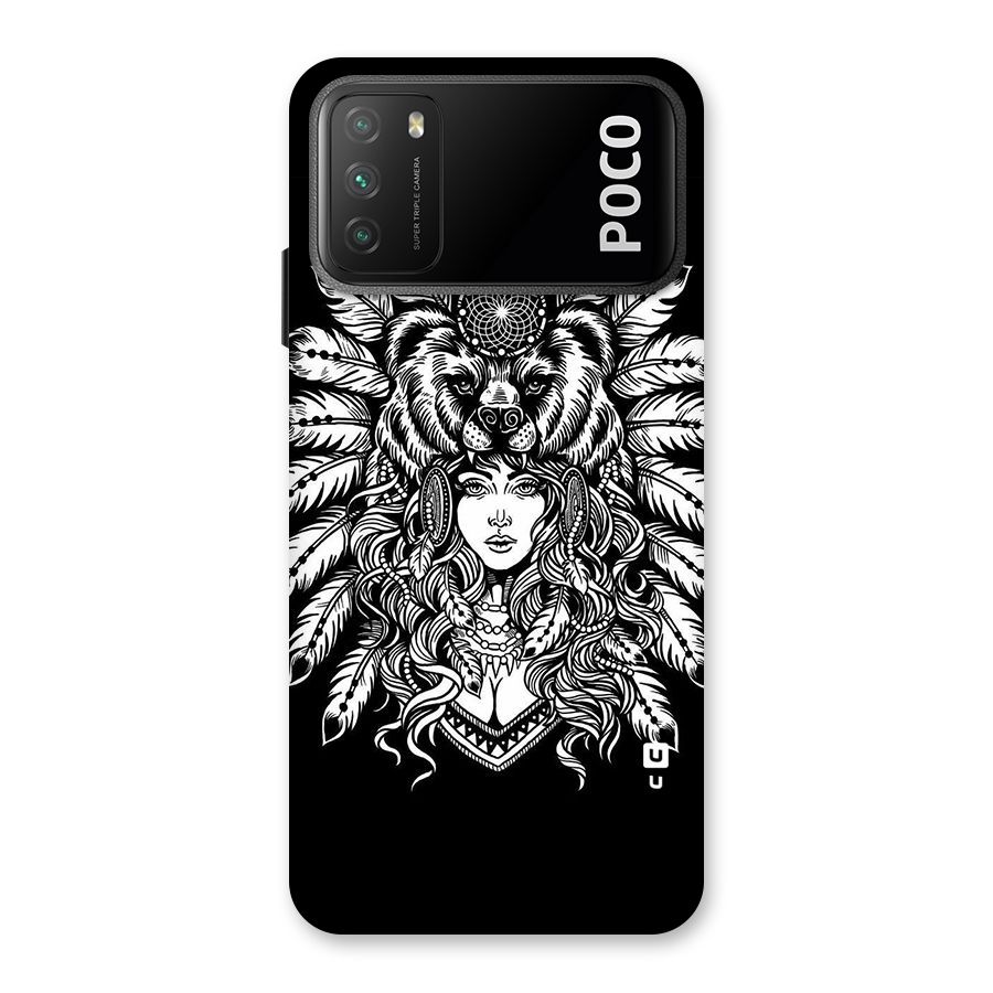 Girl Pattern Art Back Case for Poco M3