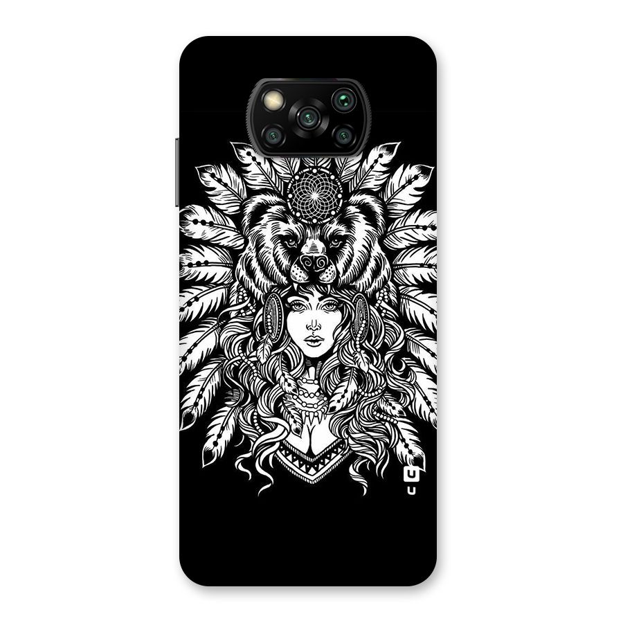 Girl Pattern Art Back Case for Poco X3
