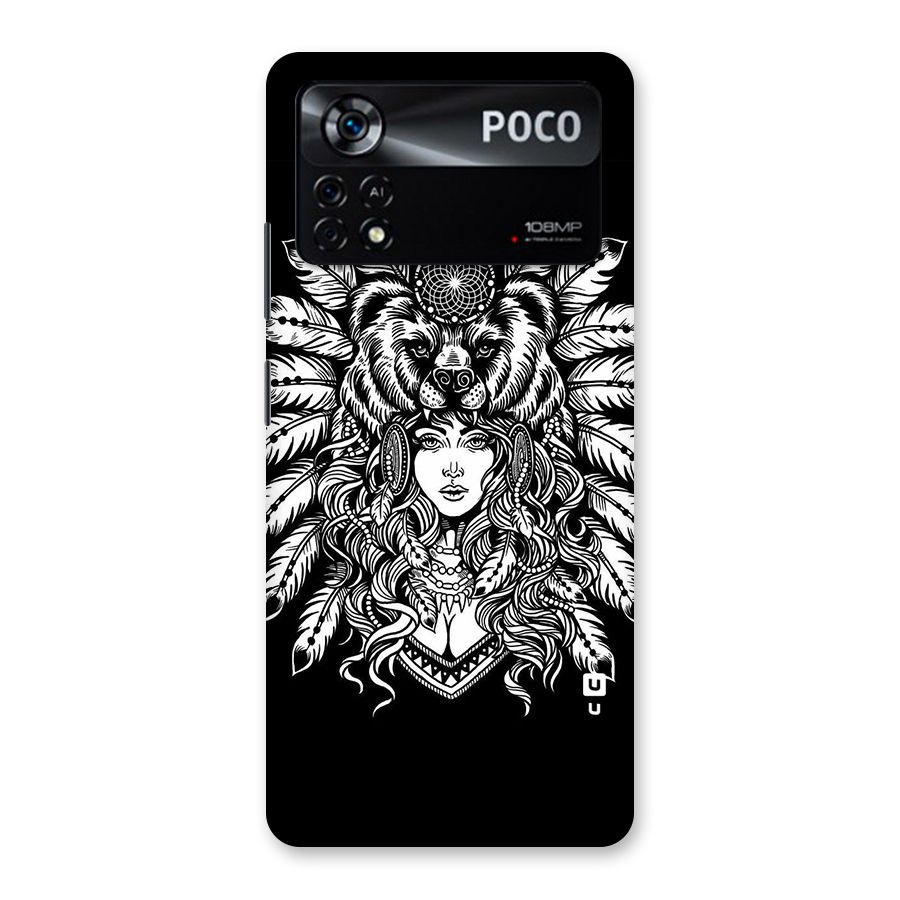 Girl Pattern Art Back Case for Poco X4 Pro 5G