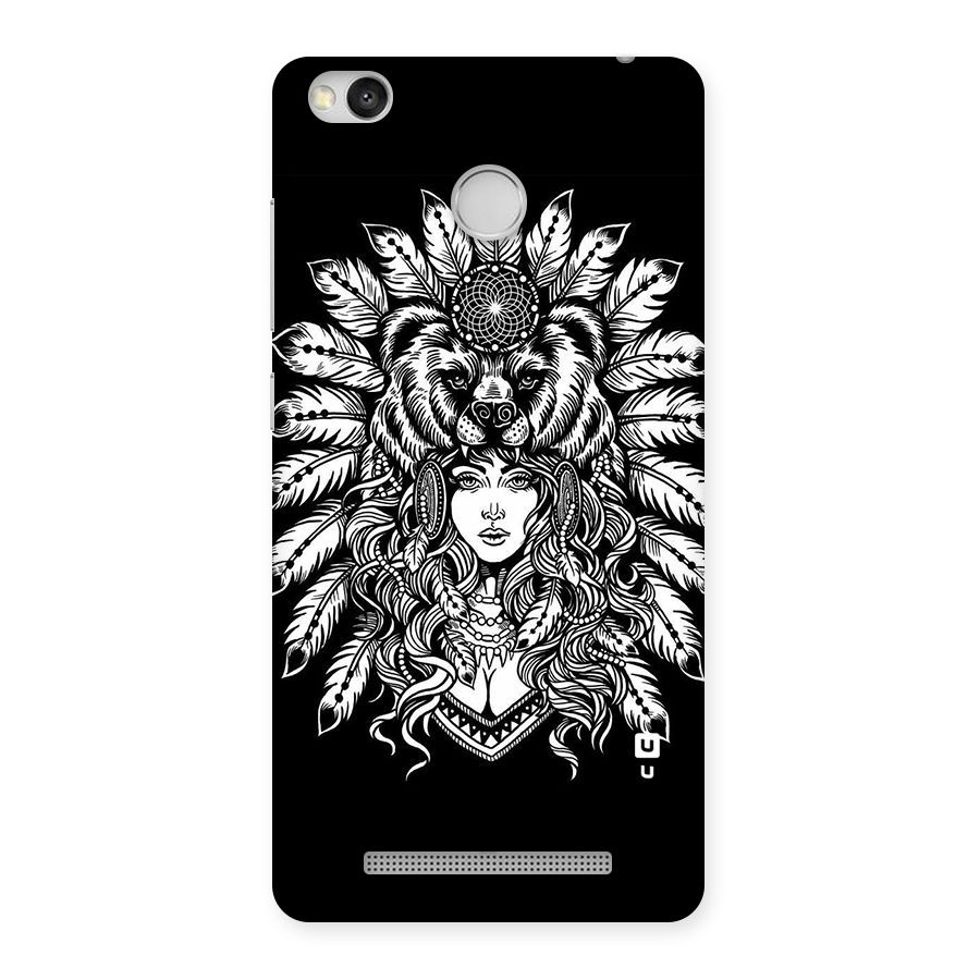 Girl Pattern Art Back Case for Redmi 3S Prime