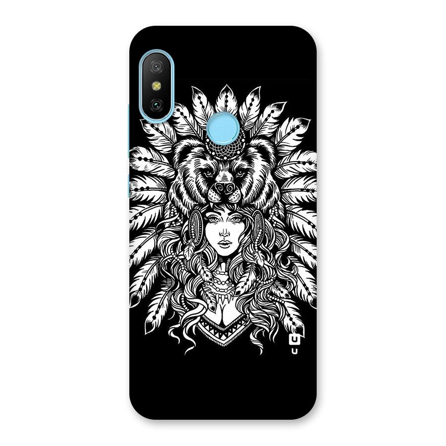 Girl Pattern Art Back Case for Redmi 6 Pro