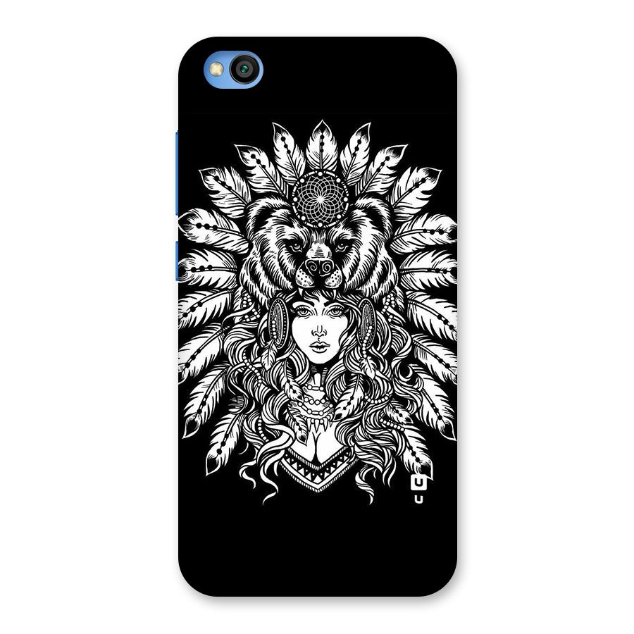 Girl Pattern Art Back Case for Redmi Go