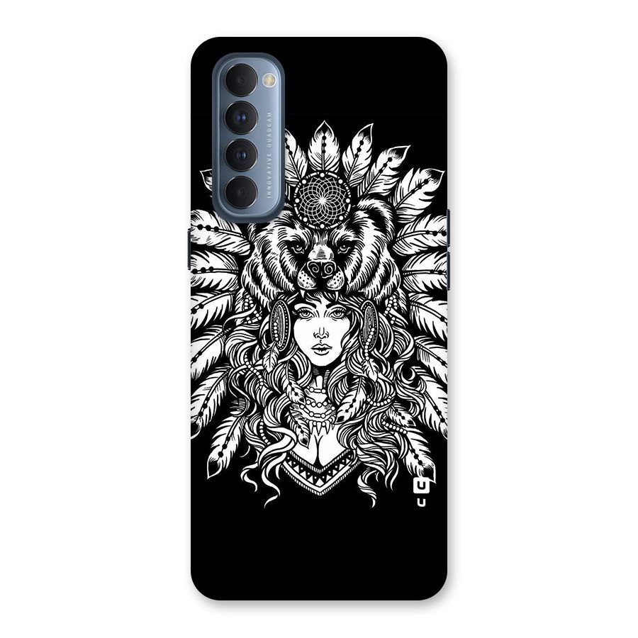 Girl Pattern Art Back Case for Reno4 Pro