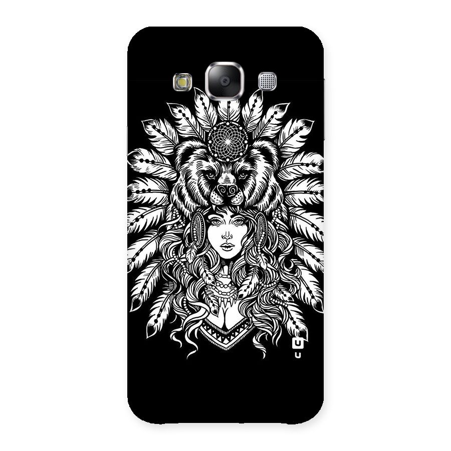 Girl Pattern Art Back Case for Samsung Galaxy E5