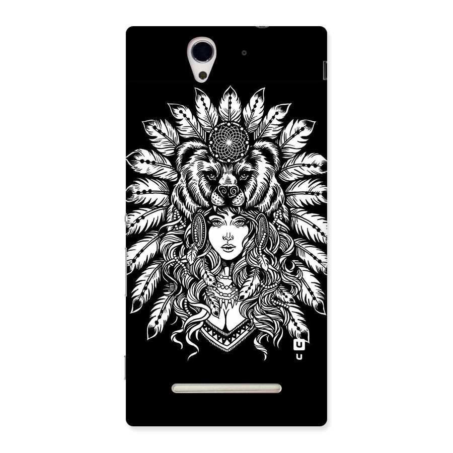 Girl Pattern Art Back Case for Sony Xperia C3
