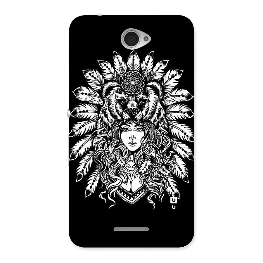 Girl Pattern Art Back Case for Sony Xperia E4