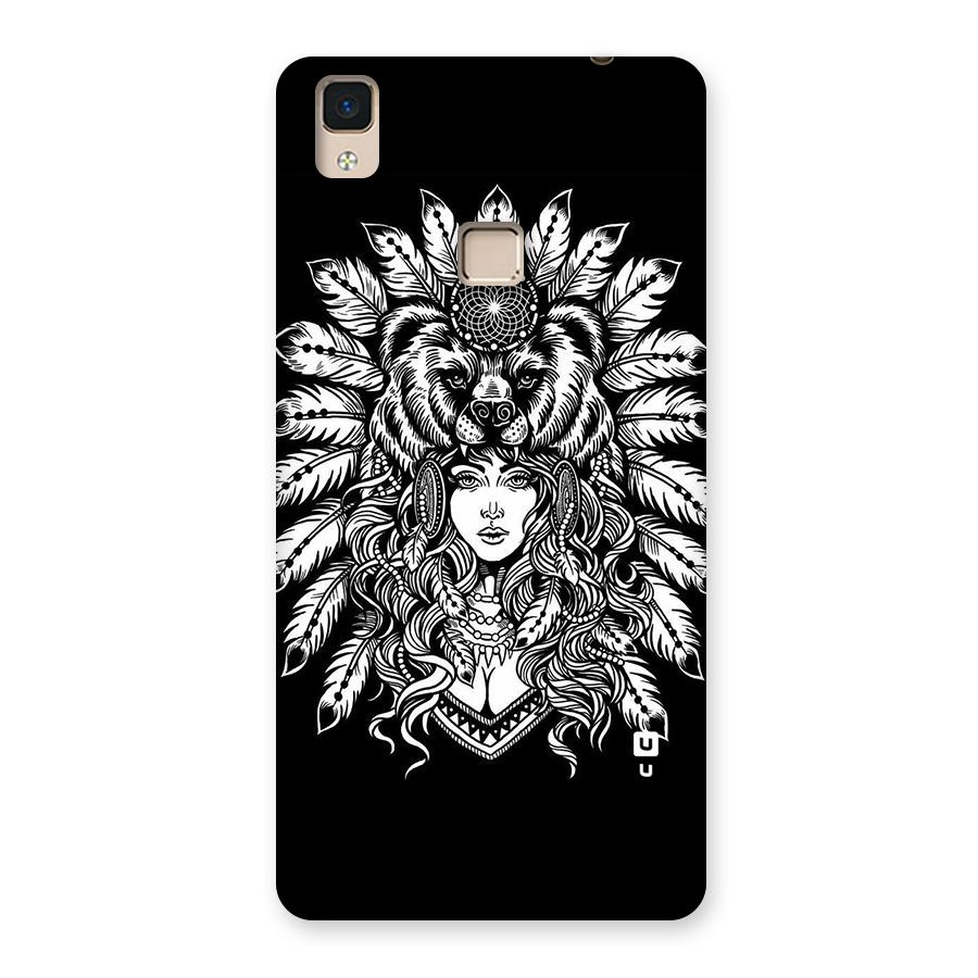 Girl Pattern Art Back Case for V3 Max