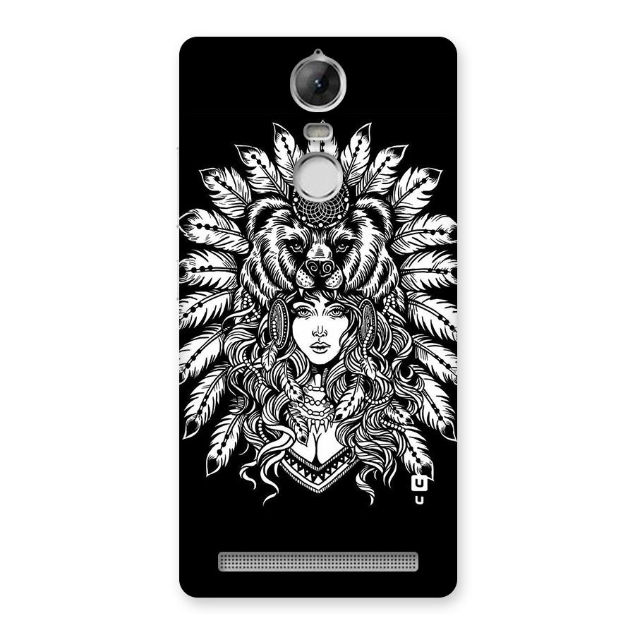 Girl Pattern Art Back Case for Vibe K5 Note