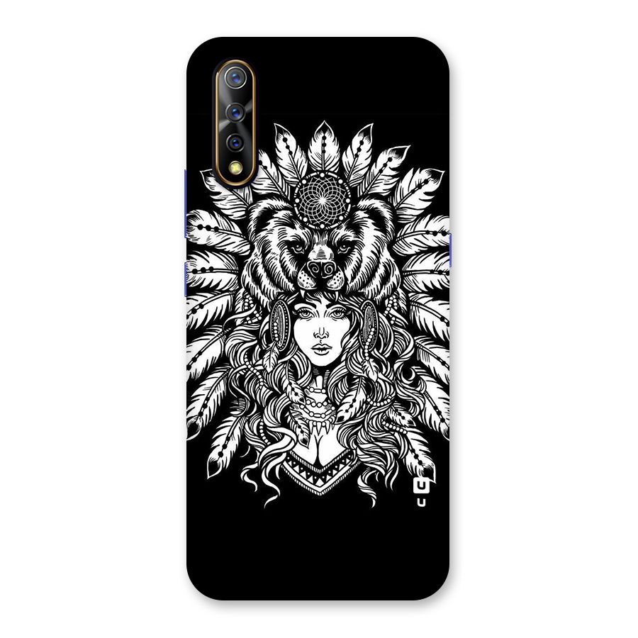 Girl Pattern Art Back Case for Vivo S1