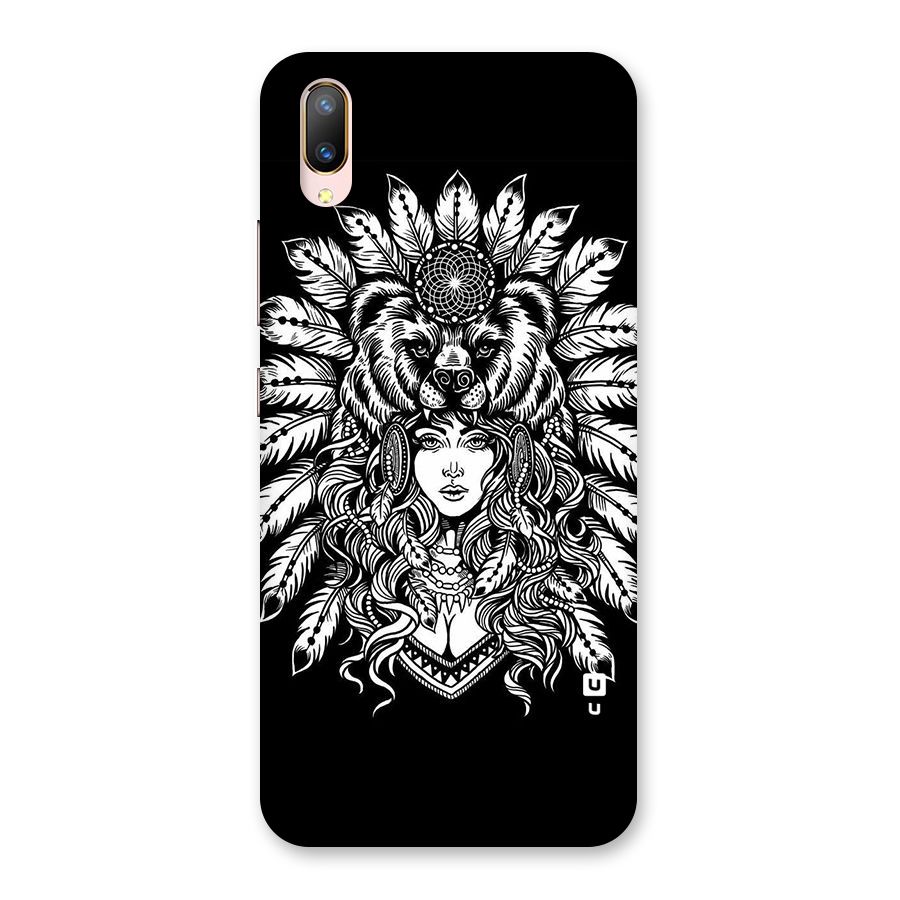 Girl Pattern Art Back Case for Vivo V11 Pro
