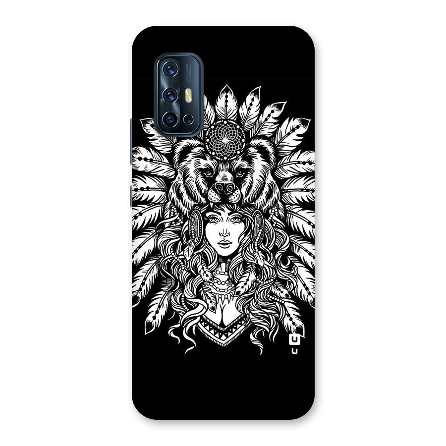 Girl Pattern Art Back Case for Vivo V17