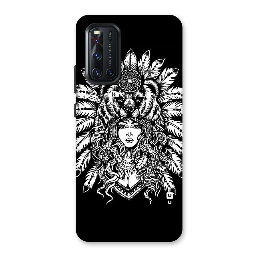 Girl Pattern Art Back Case for Vivo V19