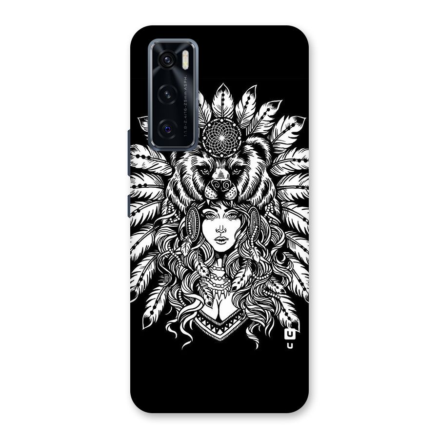 Girl Pattern Art Back Case for Vivo V20 SE