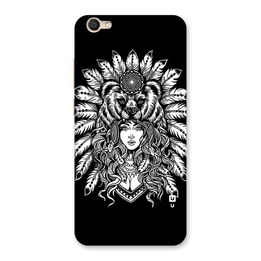 Girl Pattern Art Back Case for Vivo V5