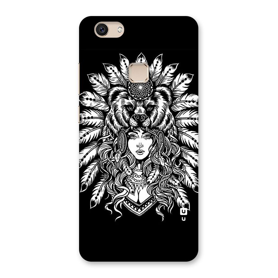 Girl Pattern Art Back Case for Vivo V7