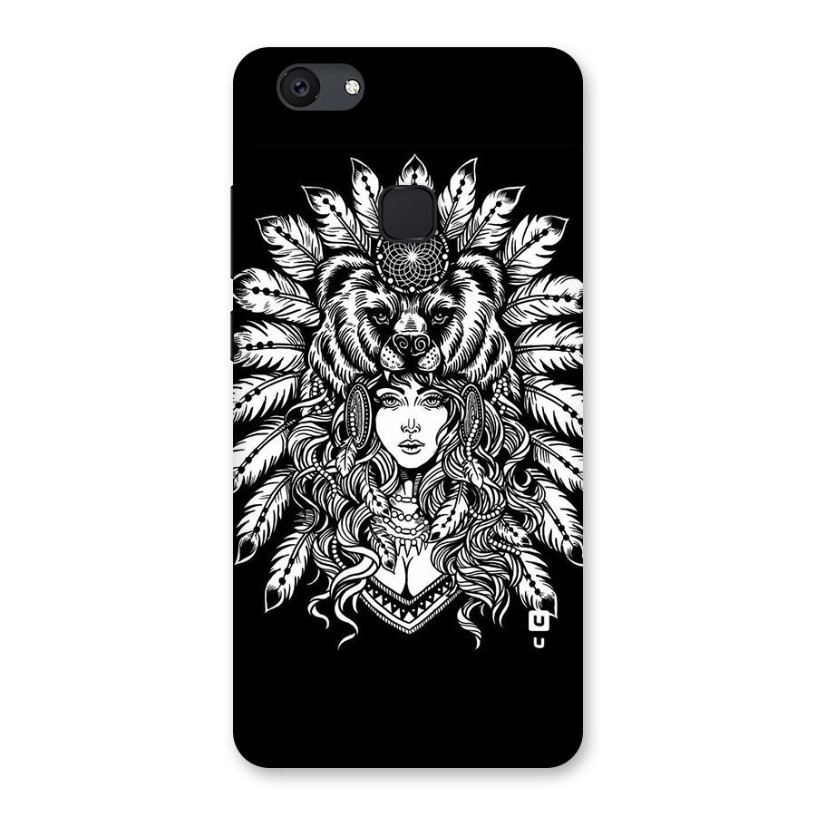 Girl Pattern Art Back Case for Vivo V7 Plus