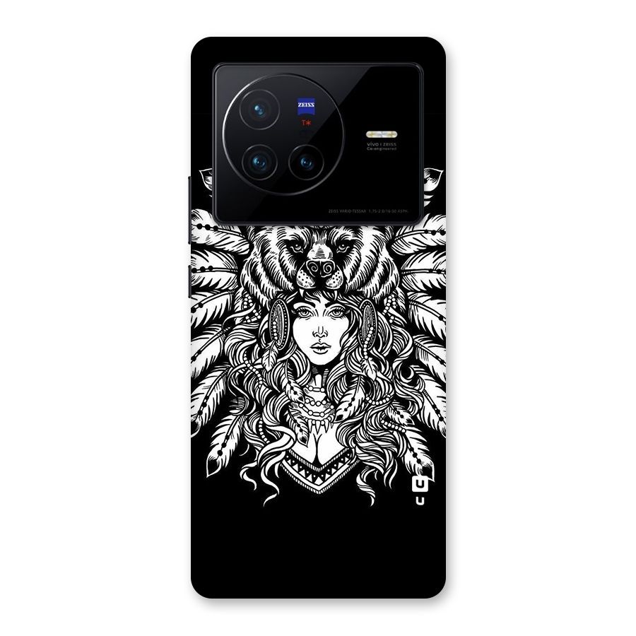 Girl Pattern Art Back Case for Vivo X80