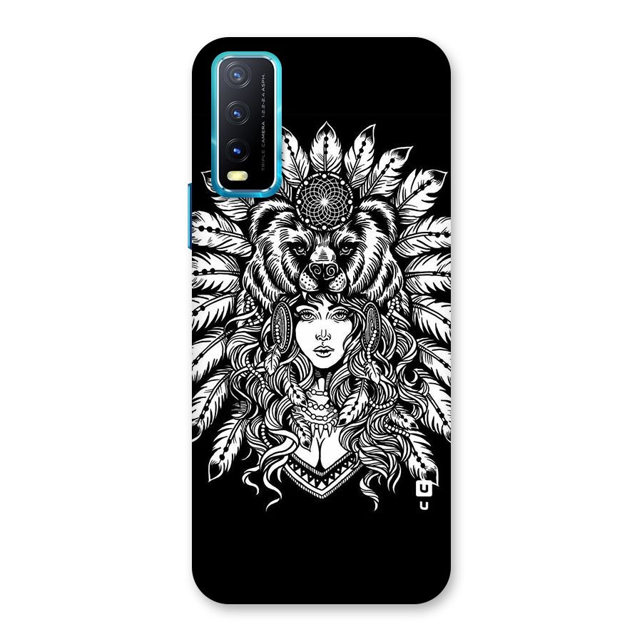 Girl Pattern Art Back Case for Vivo Y20