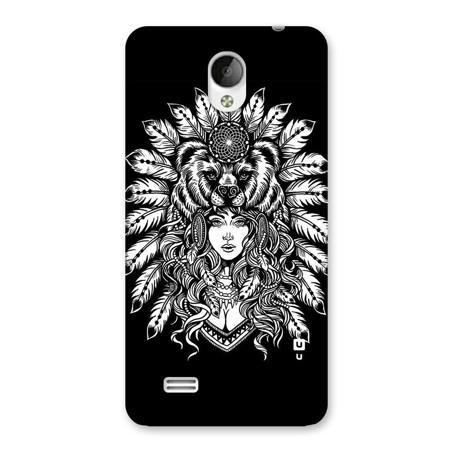 Girl Pattern Art Back Case for Vivo Y21