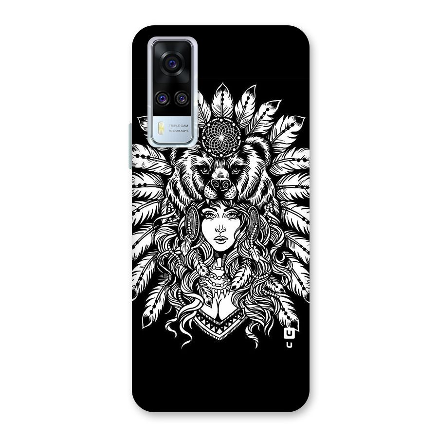 Girl Pattern Art Back Case for Vivo Y31