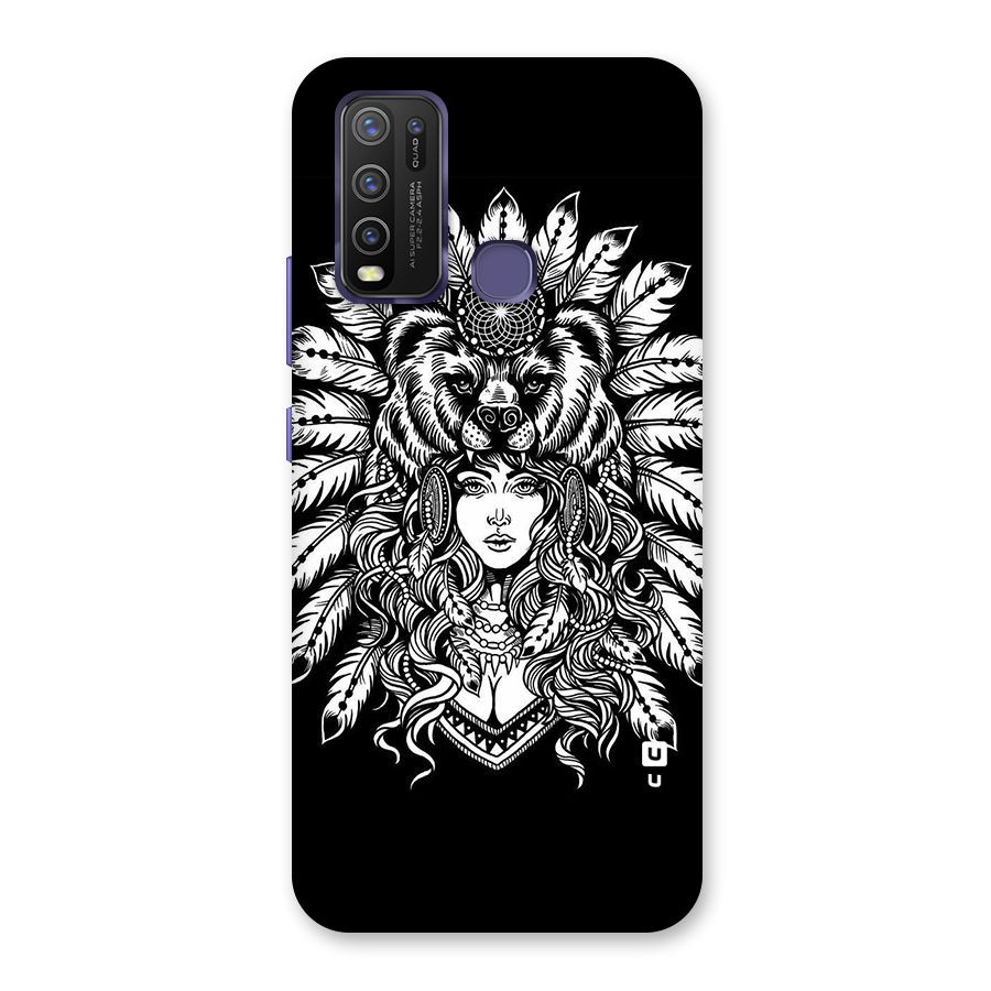 Girl Pattern Art Back Case for Vivo Y50