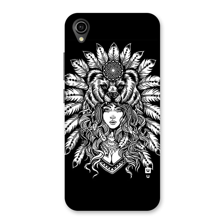 Girl Pattern Art Back Case for Vivo Y90