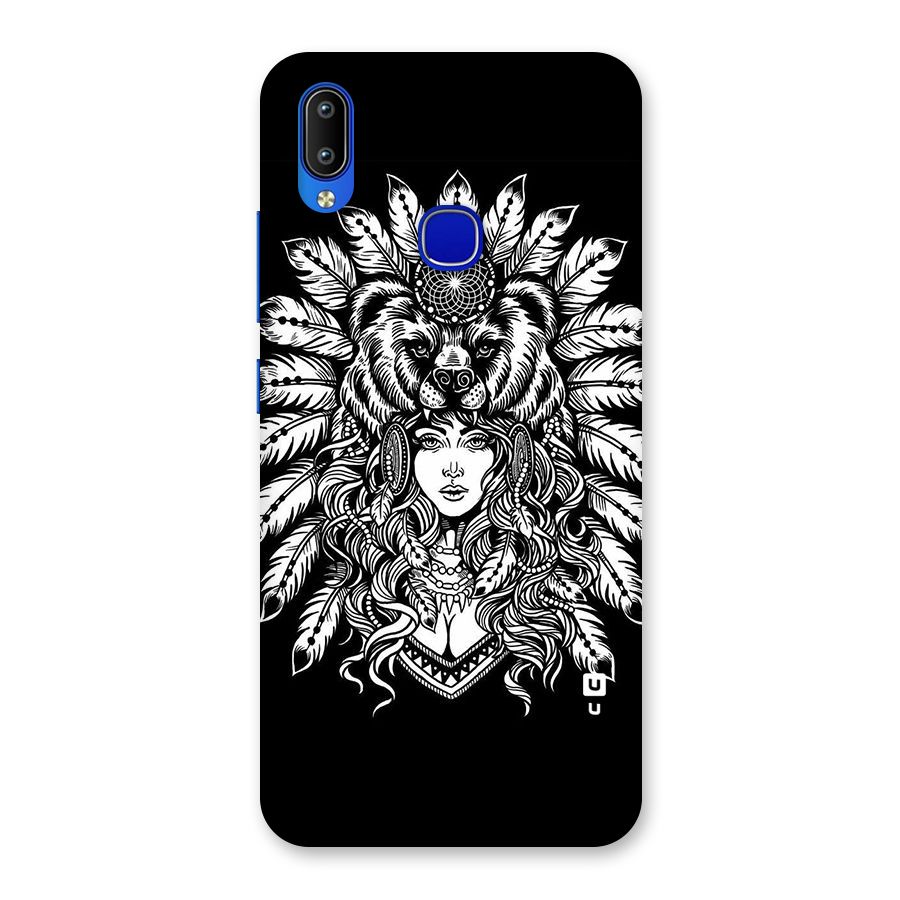 Girl Pattern Art Back Case for Vivo Y91