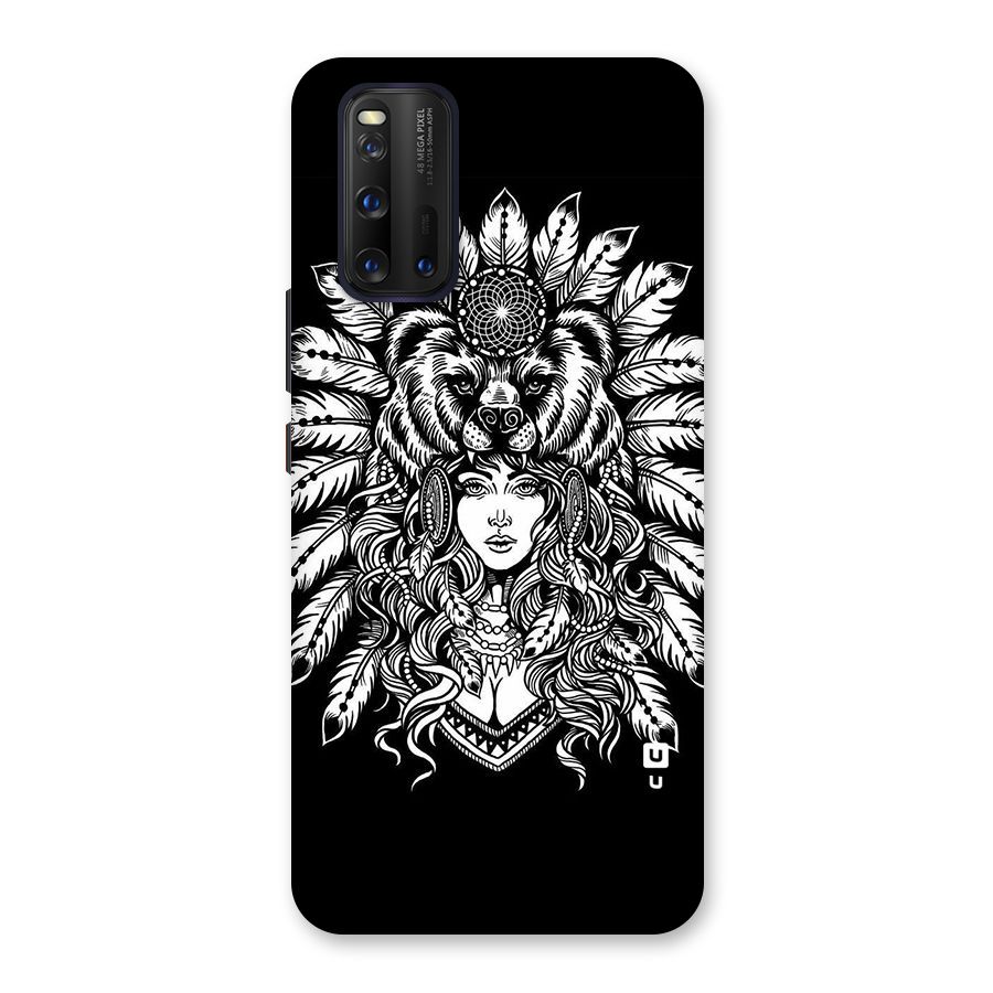 Girl Pattern Art Back Case for Vivo iQOO 3