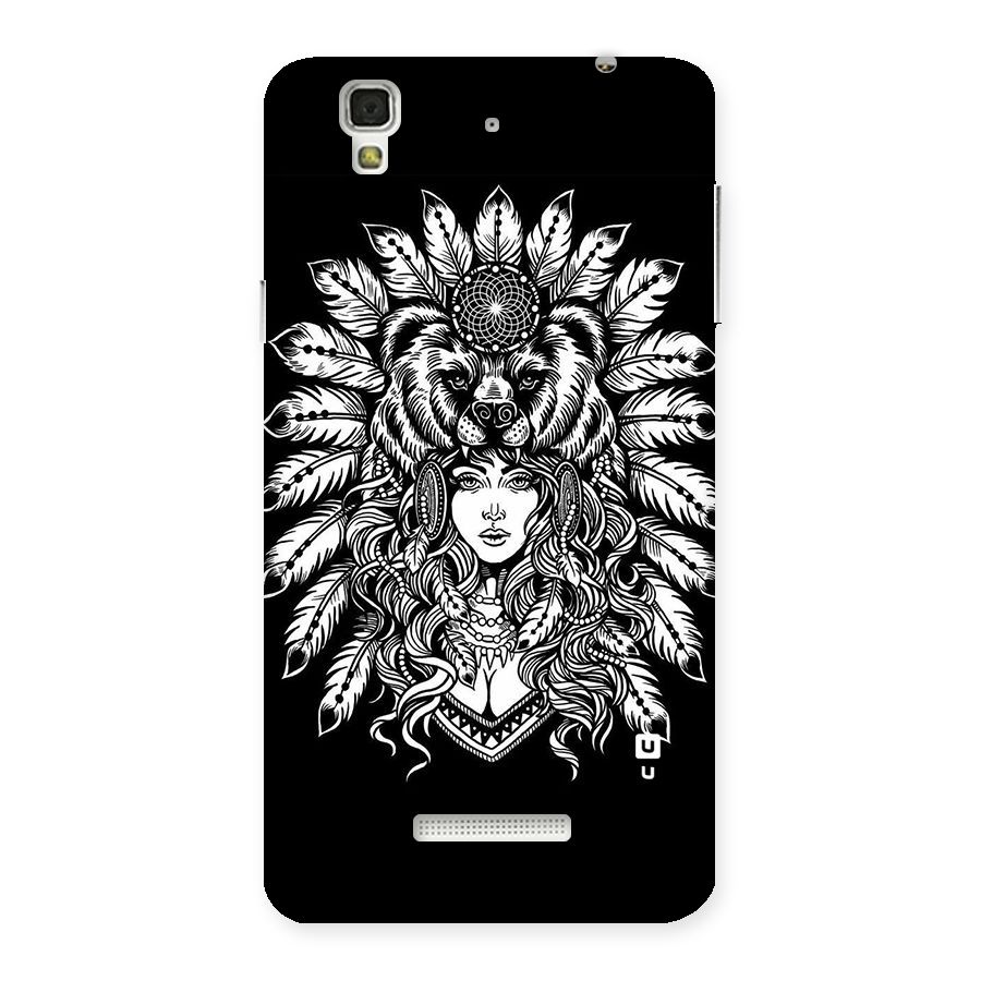 Girl Pattern Art Back Case for YU Yureka Plus