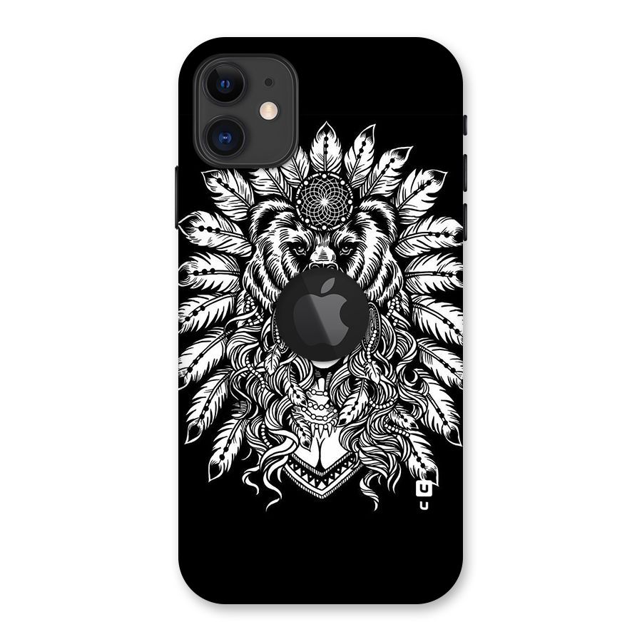 Girl Pattern Art Back Case for iPhone 11 Logo Cut
