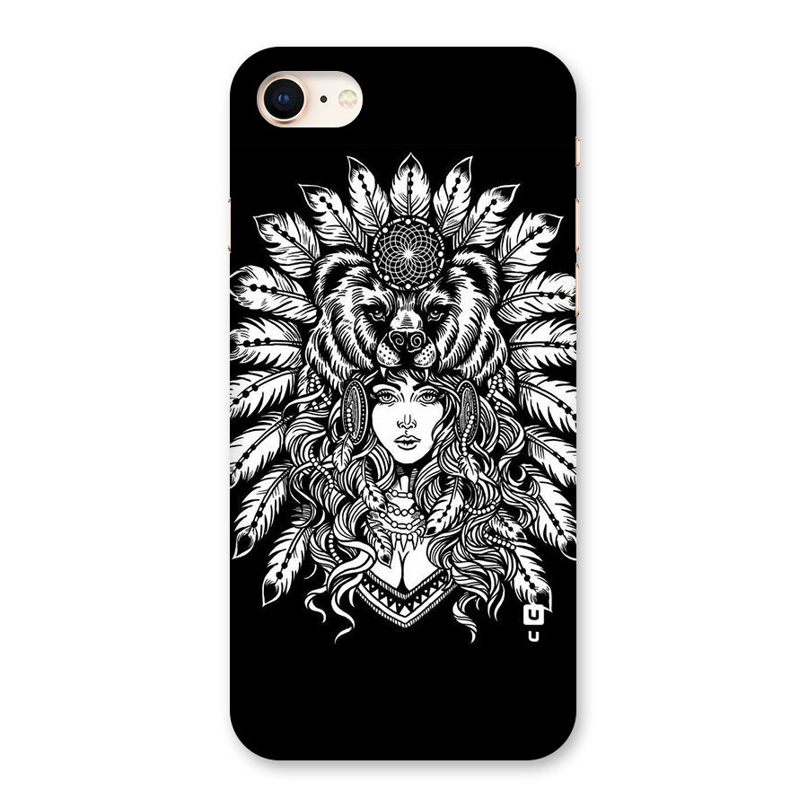 Girl Pattern Art Back Case for iPhone 8