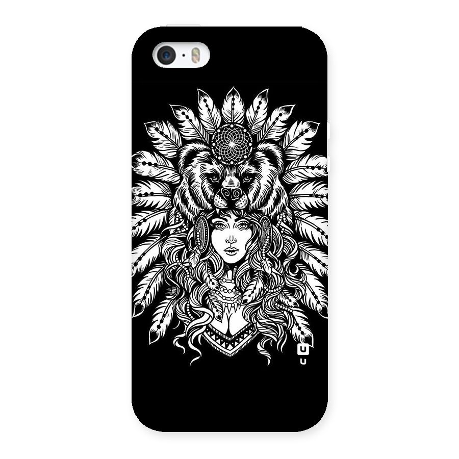 Girl Pattern Art Back Case for iPhone SE