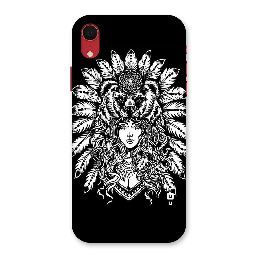 Girl Pattern Art Back Case for iPhone XR